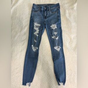 American Eagle Outfitters Distressed Denim Skinny Jeans